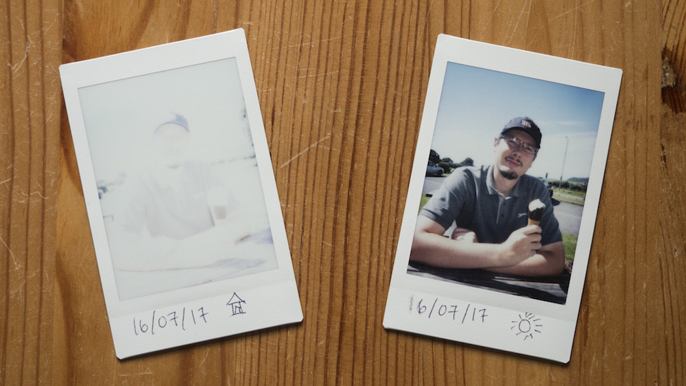 instax mini 8 pictures come out white