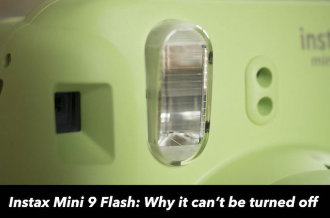 how to turn off flash instax mini 9