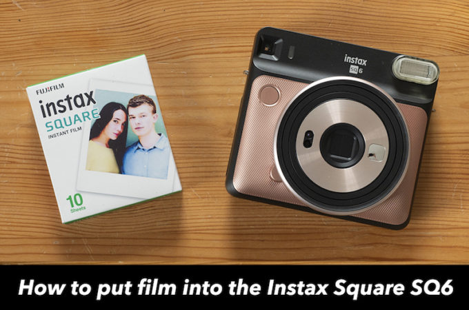 how to put film into instax sq6
